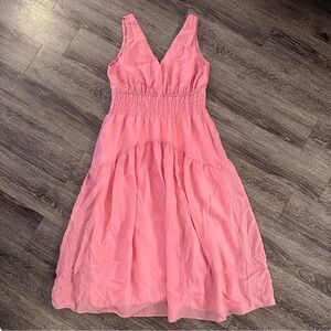 Vince Smocked Midi Dress